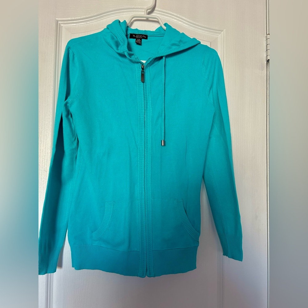 ILANCO Women's Aquamarine Hoodie Jacket Size SP